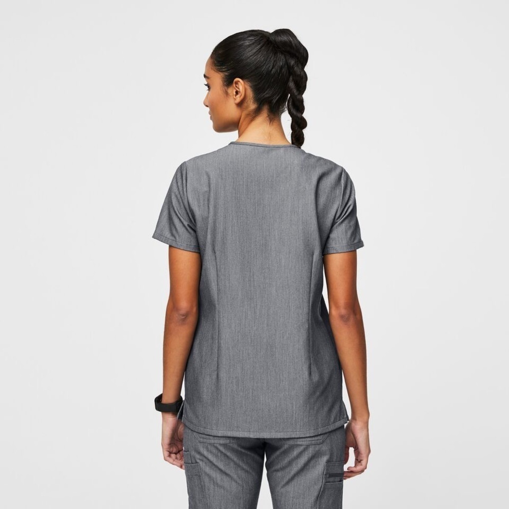 Figs Casma Three-Pocket Scrub Top Graphite XXL - Picture 6 of 7